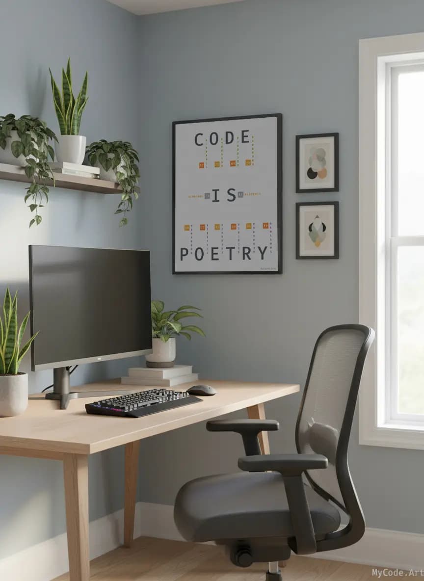 Code is Poetry code poster view 2