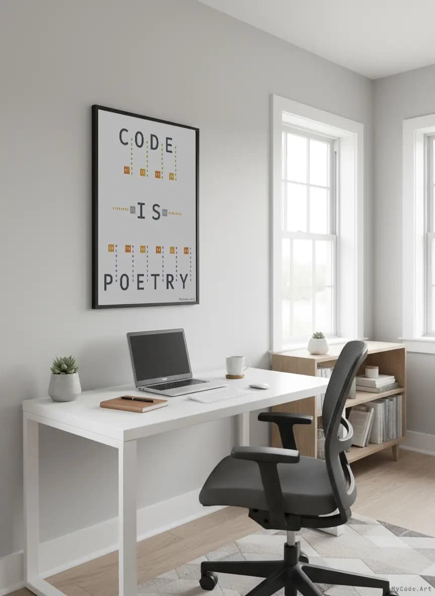 Code is Poetry code poster view 3