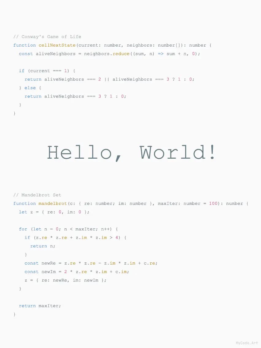 Hello World code poster view 4