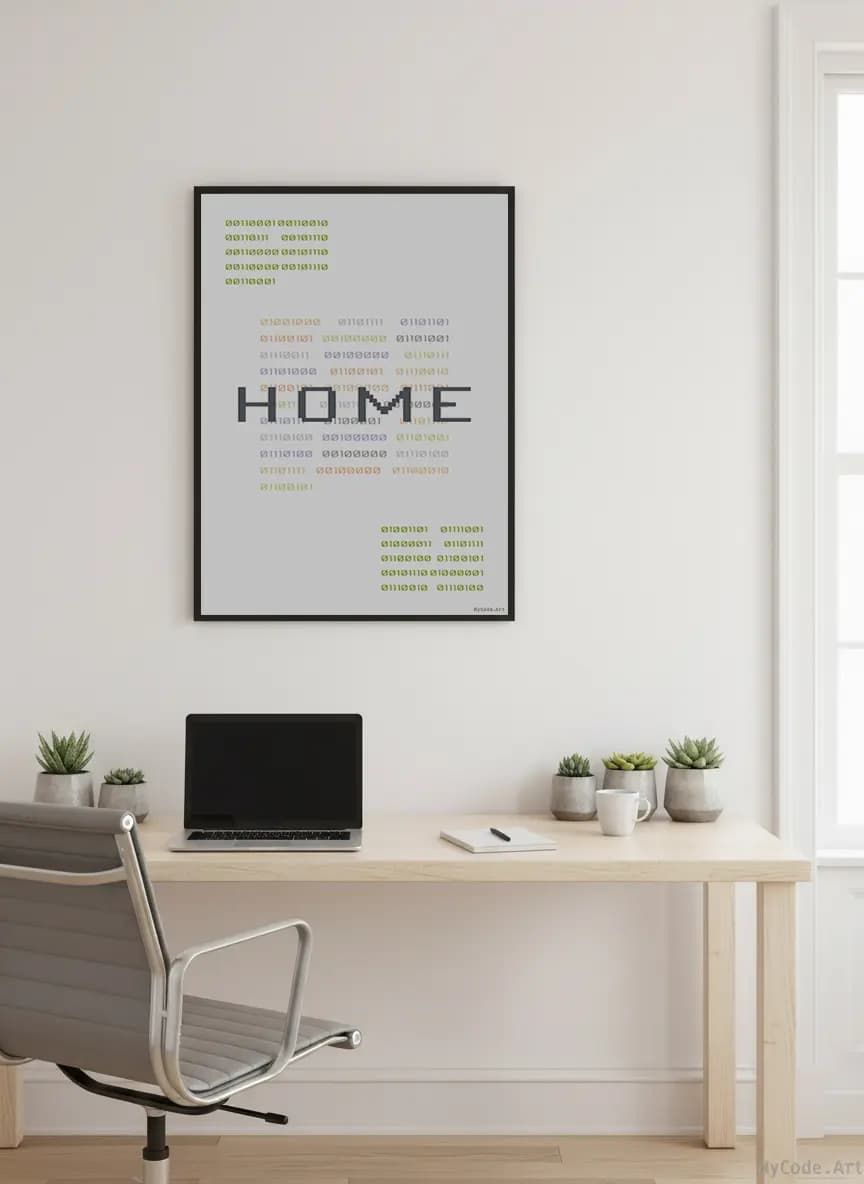 Home Retro code poster - Premium programming wall art